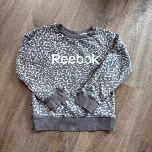 Reebok Other - Reebok Gray Leopard Print Sweatshirt